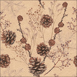 Lunch Napkin - Recycled Pine cones nature