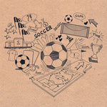 Lunch Napkin - Recycled Soccer Doodle Nature