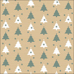 Lunch Napkin - Trees and stars sage
