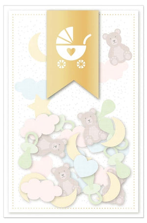 Greeting Card (Baby) - 3D Teddy Bear Confetti