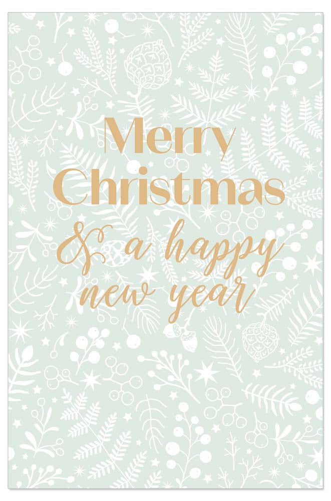 Greeting Card (Christmas) - Lovely Christmas Pattern