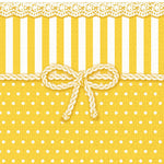 Lunch Napkin - Bow YELLOW