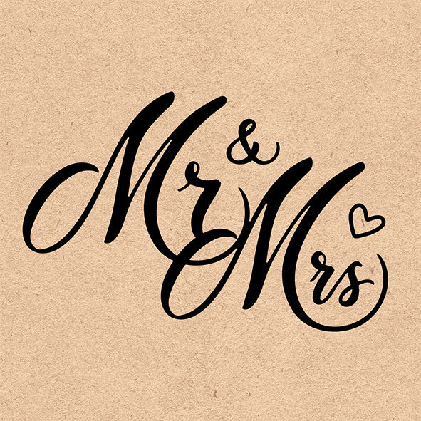 Lunch Napkin - Mr and Mrs (RECYCLED)
