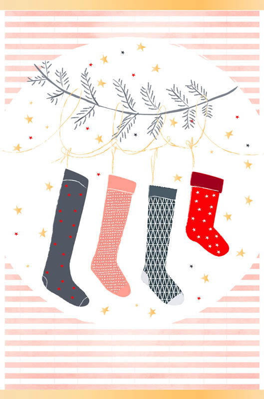 Greeting Card (Christmas) - Christmas Stockings