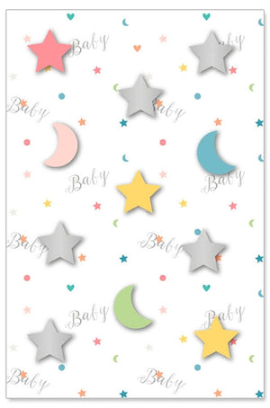 Greeting Card (Baby) - 3D Stars All Over