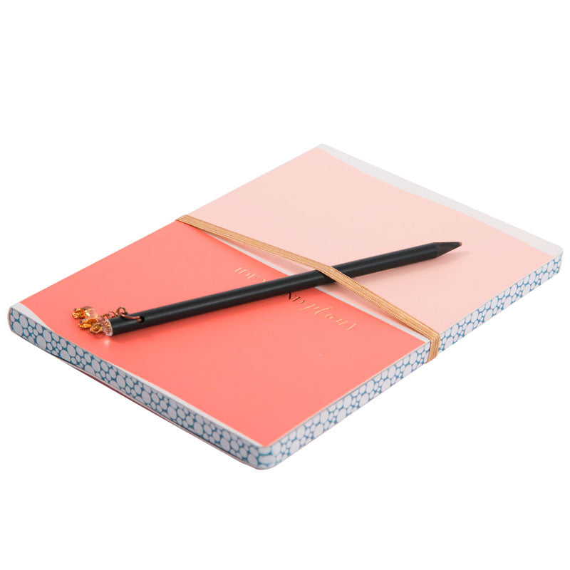 Notebook (A5) - Modern PINK-CORAL