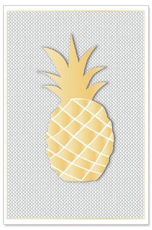 Greeting Card (All Occasions) - 3D Golden Pineapple