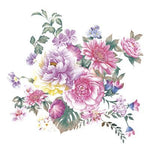 Lunch Napkin - Watercolour Flowers Arrangement