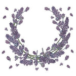 Lunch Napkin - Lavender Wreath