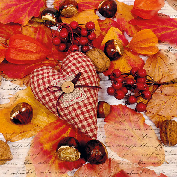 Lunch Napkin - Autumn Heart