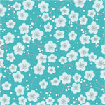 Lunch Napkin - Cherry Blossom TEAL