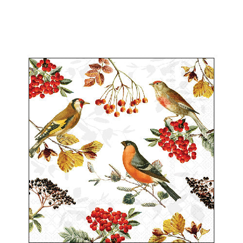 Cocktail Napkin - Autumn Birds