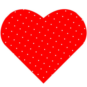 Lunch Napkin - Heart RED (DIE-CUT Airlaid)