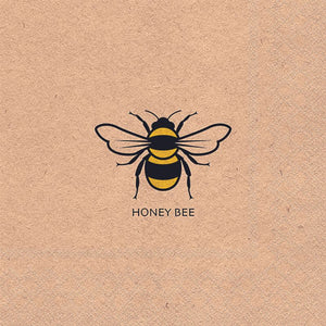 Lunch Napkin - Recycled Honey Bee YELLOW