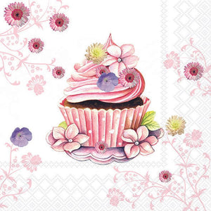 Lunch Napkin - Decorated Cupcake