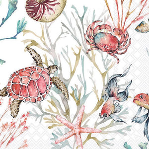 Lunch Napkin - Sea Animals