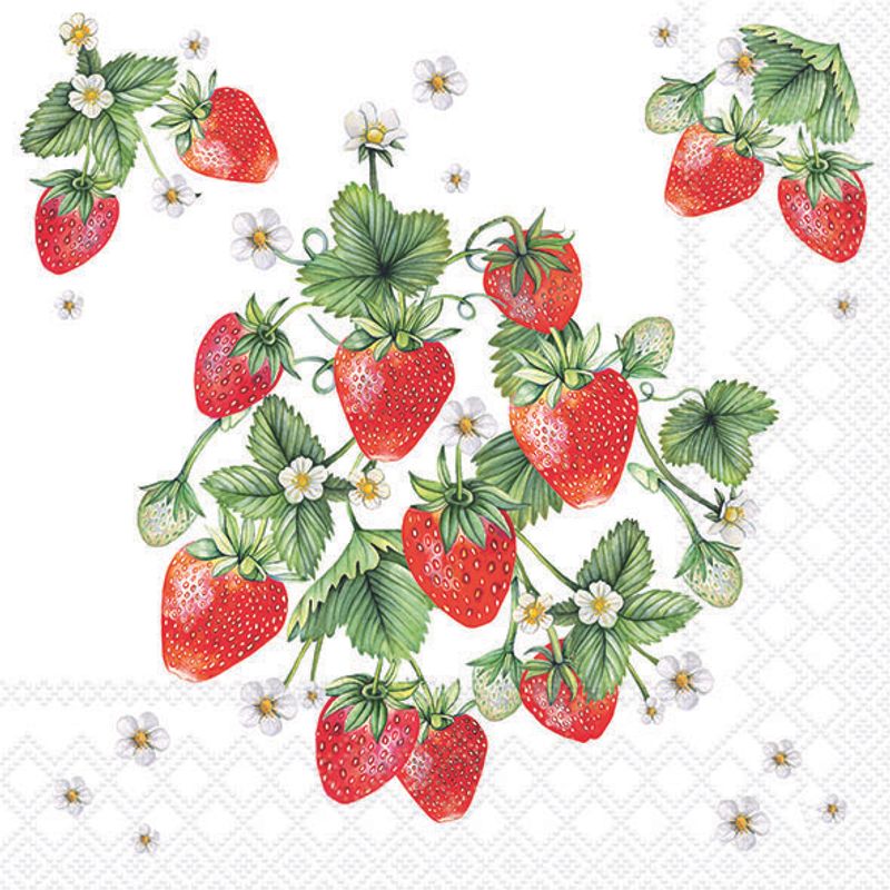 Lunch Napkin - Bunch Of Strawberries