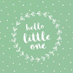 Lunch Napkin - Hello Little One GREEN