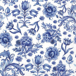 Lunch Napkin - Delft BLUE Flowers