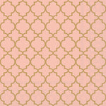 Lunch Napkin - Ogee GOLD/PINK