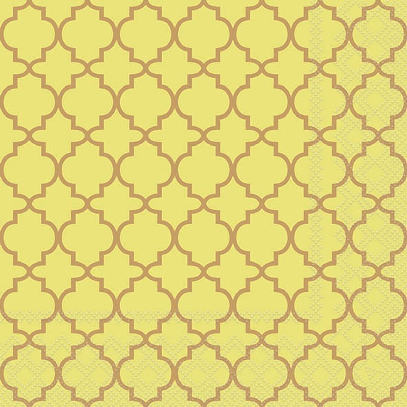 Lunch Napkin - Ogee GOLD/YELLOW