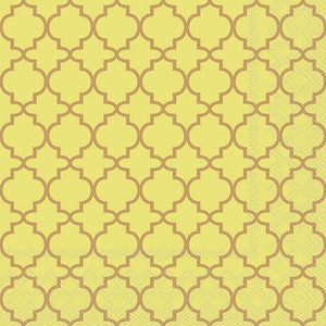 Lunch Napkin - Ogee GOLD/YELLOW