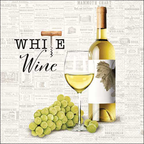 Lunch Napkin - WHITE Wine