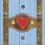 Lunch Napkin - Lederhosen BLUE