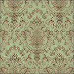 Lunch Napkin - Baroque Ornament GREEN