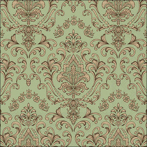 Lunch Napkin - Baroque Ornament GREEN