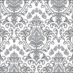 Lunch Napkin - Baroque Ornament SILVER