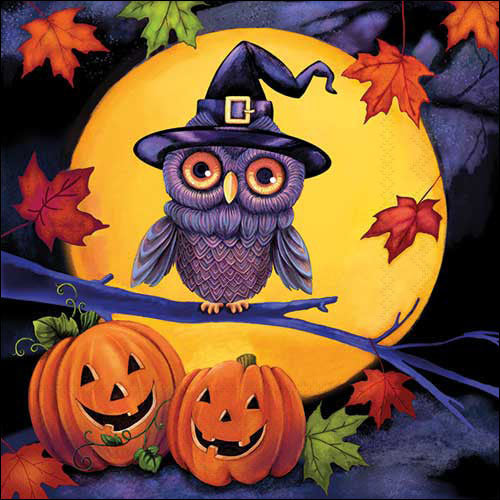 Lunch Napkin - Halloween Owl