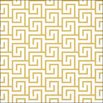 Lunch Napkin - Greek Key WHITE/GOLD