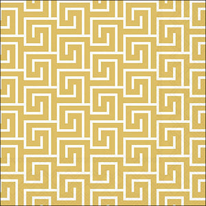 Lunch Napkin - Greek Key GOLD/WHITE