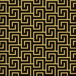 Lunch Napkin - Greek Key BLACK/GOLD