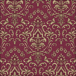 Lunch Napkin - Baroque Ornament Bordeaux