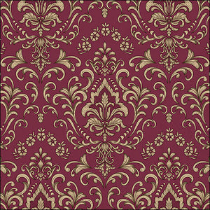 Lunch Napkin - Baroque Ornament Bordeaux