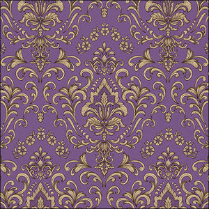 Lunch Napkin - Baroque Ornament PURPLE