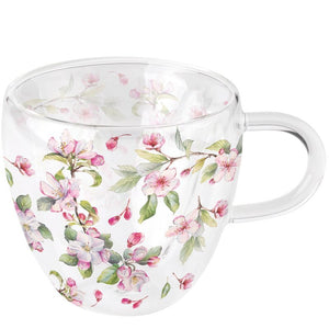 MUG (Double Wall) - Spring Blossom WHITE (200 mL)