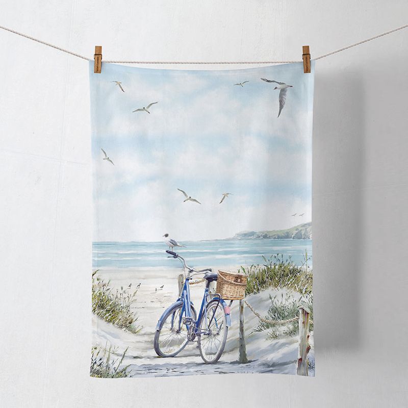 Kitchen Towel - Bike At The Beach