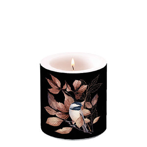 Candle SMALL - Lovely chickadee black