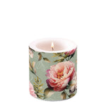 Candle SMALL - Peonies Composition GREEN