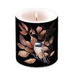 Candle MEDIUM - Lovely chickadee black