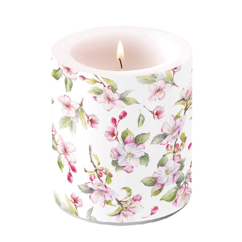 Candle MEDIUM - Spring Blossom WHITE