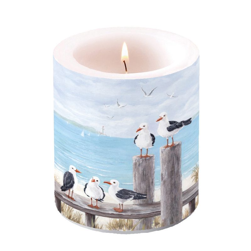 Candle MEDIUM - Seagulls On The Dock