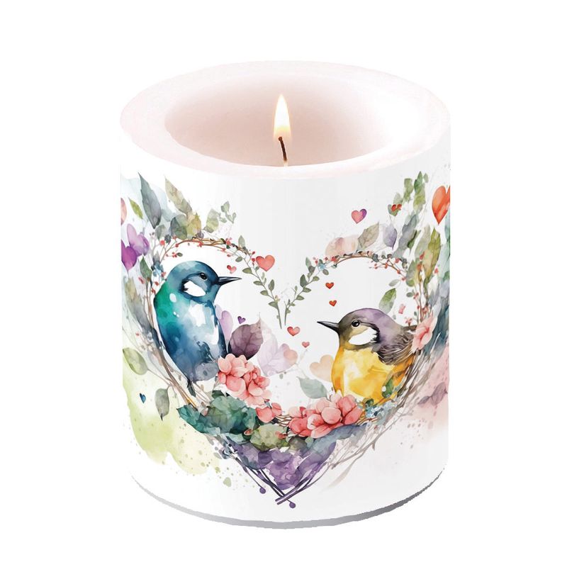 Candle MEDIUM - Loving Birds