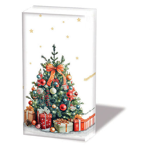 Pocket Tissue - Decorated Christmas Tree