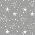 Serviette de table - Ciel nocturne blanc/argent