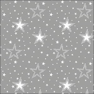 Lunch Napkin - Night sky white/silver