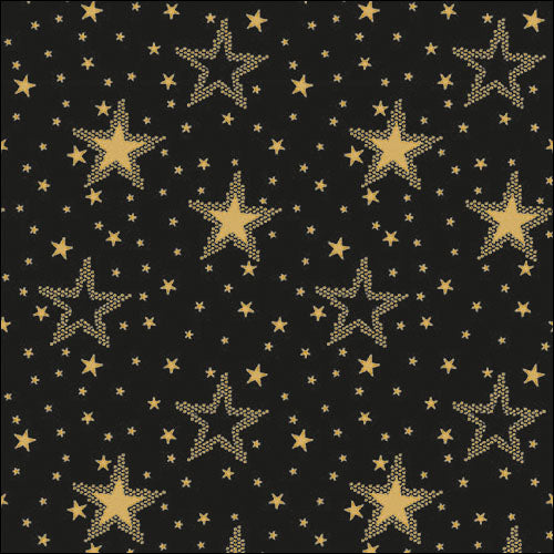 Lunch Napkin - Night sky gold/black